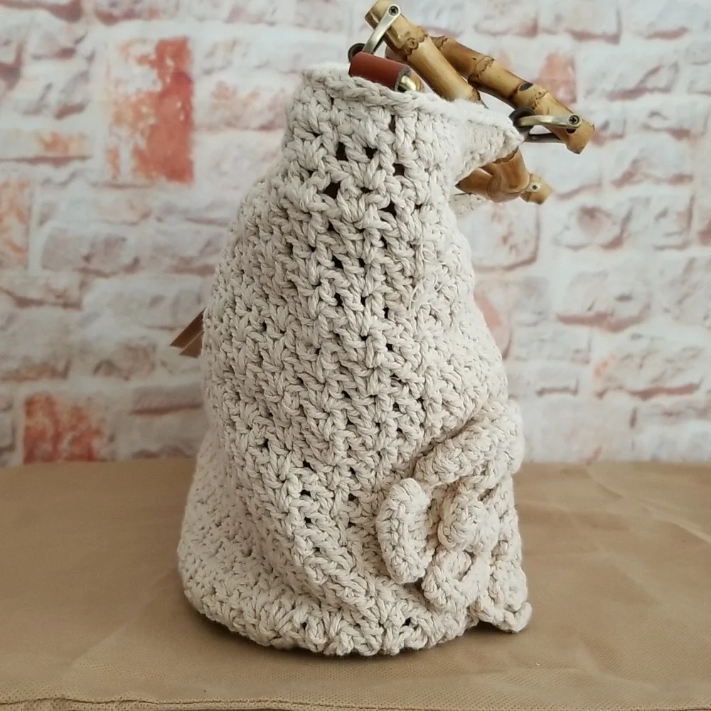 New Patricia Nash Mazara Crochet Tote Bag - Picture 5 of 14